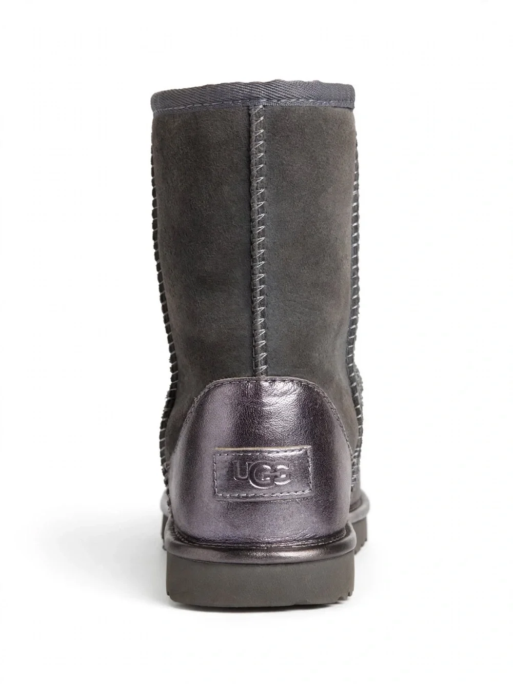 UGG Kids' Classic II Shine Boots Charcoal Size 4Y - Excellent Condition - Origin